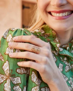 Polin et moi BISUTERÍA>Anillo Floral Frimal