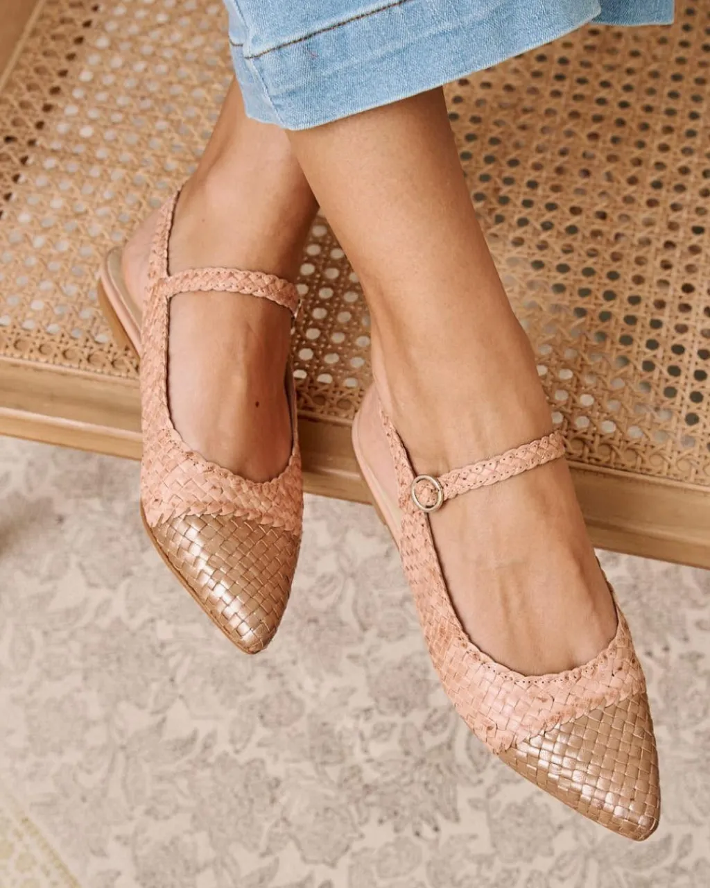 Polin et moi TRENZADOS|BAILARINAS>Bailarina Destalonada Milma beige