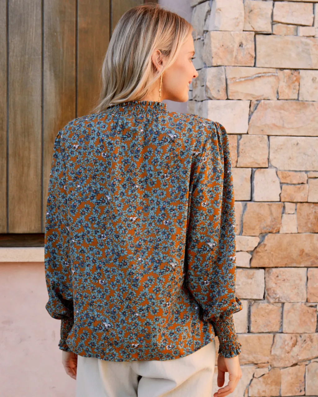 Polin et moi BLUSAS Y CAMISAS>Blusa Cuello Nice ocre