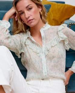 Polin et moi BLUSAS Y CAMISAS>Blusa Estampada Eula Eucalipto