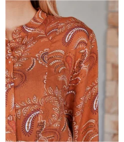 Polin et moi BLUSAS Y CAMISAS>Blusa Estampada Manuella Teja