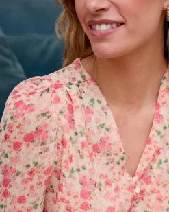 Polin et moi BLUSAS Y CAMISAS>Blusa Flores y Rosa
