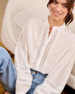 Polin et moi BLUSAS Y CAMISAS>Blusa Mangas Dorintia BLANCO