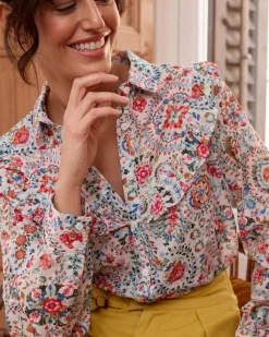 Polin et moi BLUSAS Y CAMISAS>Blusa Volante Volamia Blanco