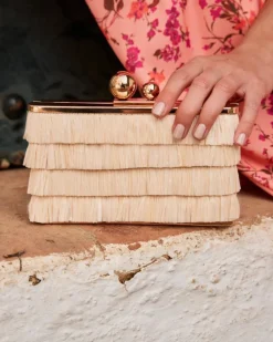 Polin et moi BOLSOS|COMPLEMENTOS>Bolso Flecos Jacel Crudo