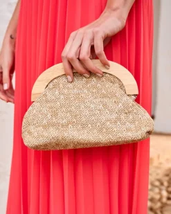 Polin et moi BOLSOS|COMPLEMENTOS>Bolso Madera Fania beige