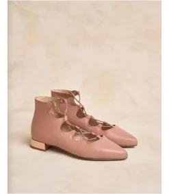 Polin et moi ZAPATOS DE TACÓN>Botín Cordones Bercy Nude