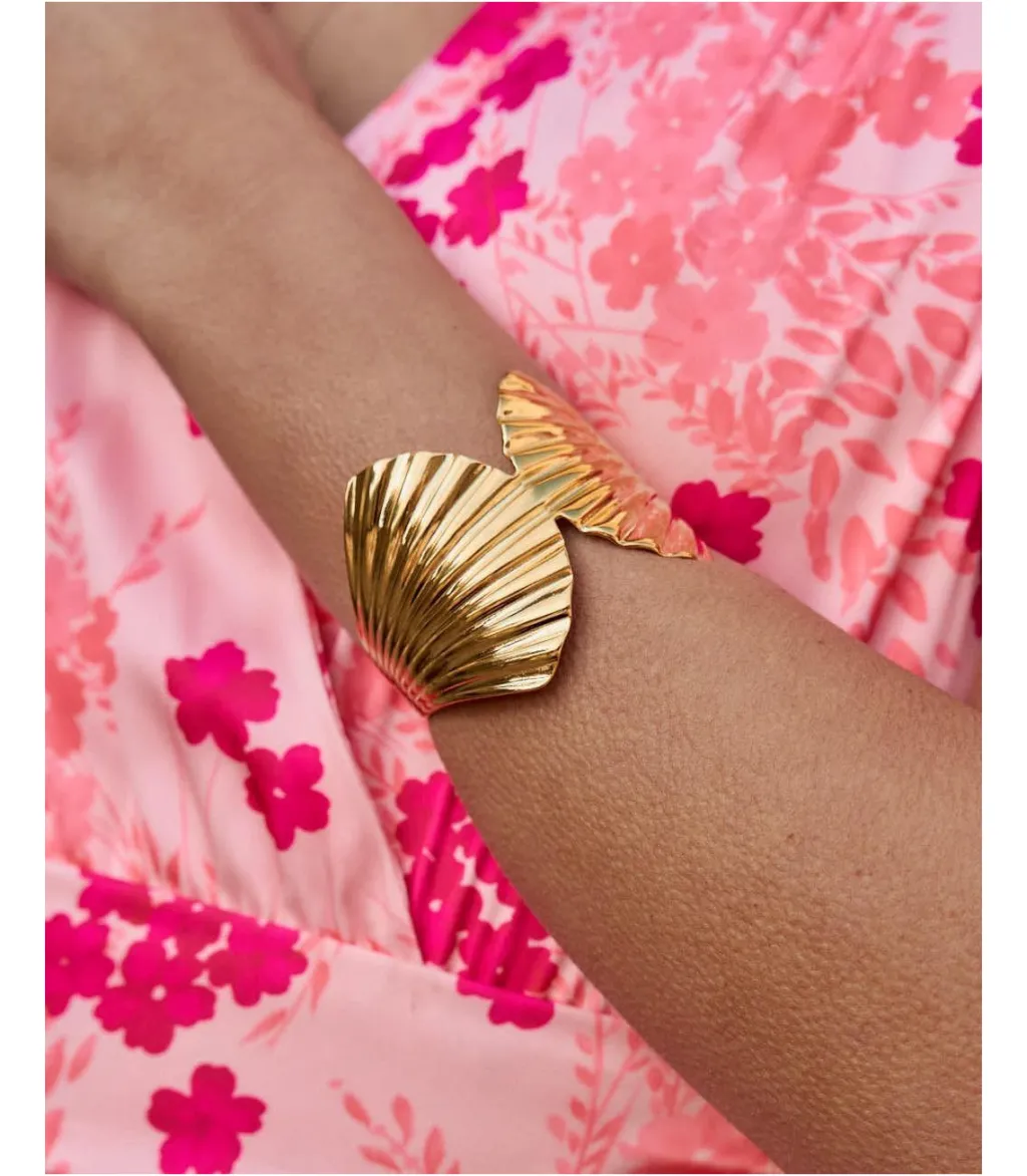 Polin et moi BISUTERÍA|COMPLEMENTOS>Brazalete Hoja Esti Oro