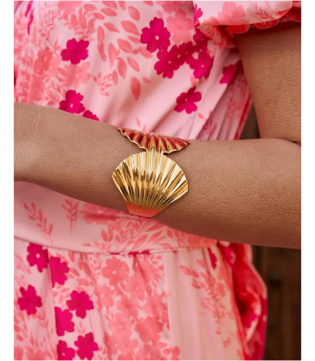 Polin et moi BISUTERÍA|COMPLEMENTOS>Brazalete Hoja Esti Oro