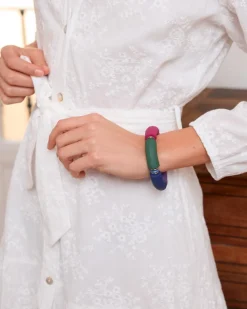 Polin et moi BISUTERÍA>Brazalete Mate Maroa Crema