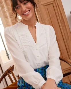 Polin et moi BLUSAS Y CAMISAS>Camisa Botón Clotilde blanco