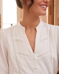Polin et moi BLUSAS Y CAMISAS>Camisa Botón Clotilde blanco