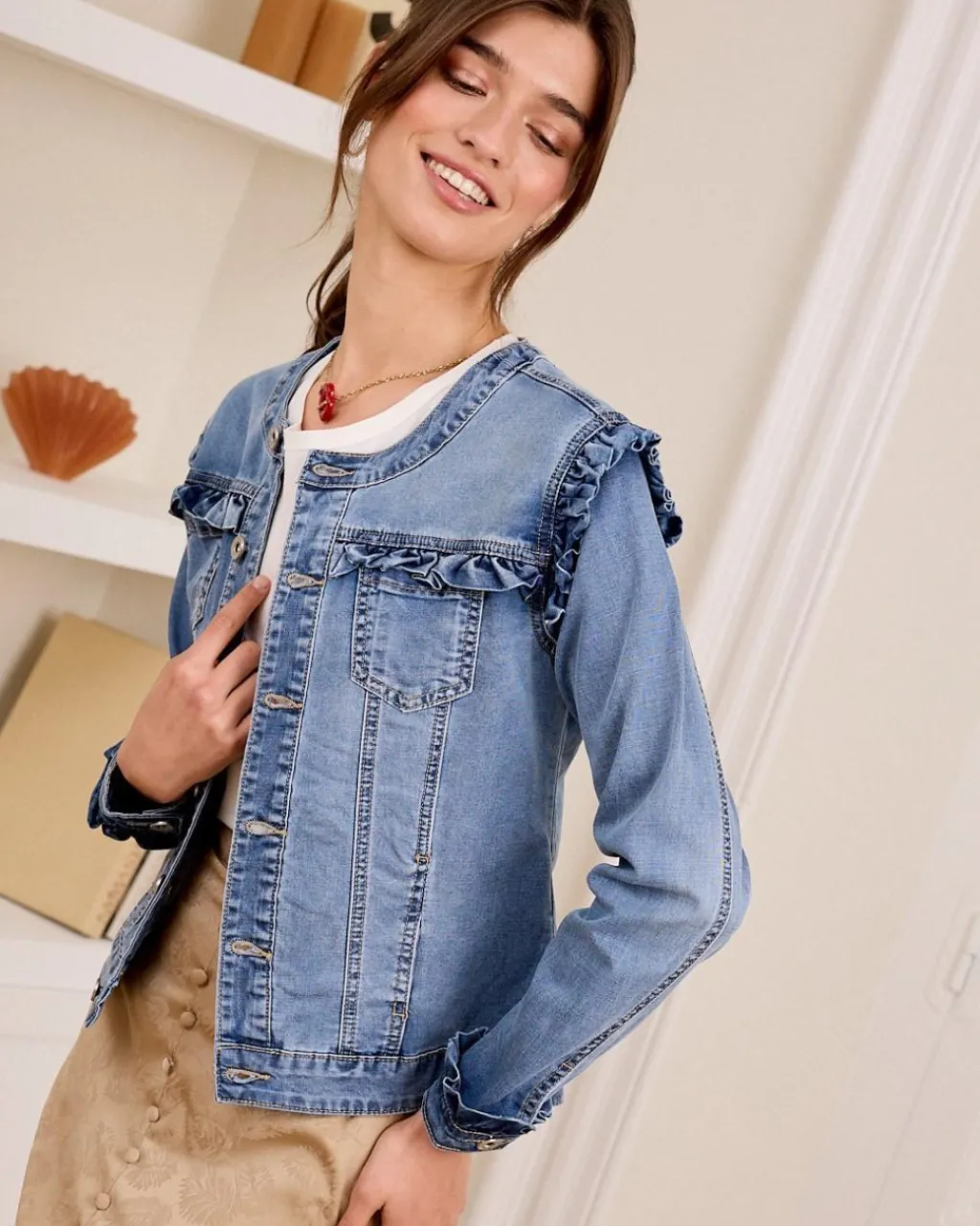 Polin et moi BLAZERS Y CAZADORAS>Chaqueta Vaquera Demia DENIM