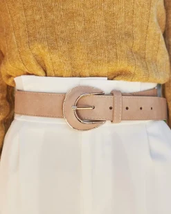 Polin et moi CINTURONES>Cinturón Hebilla Cuila beige