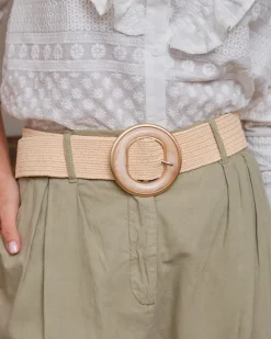 Polin et moi CINTURONES>Cinturón Rafia Nama Crudo