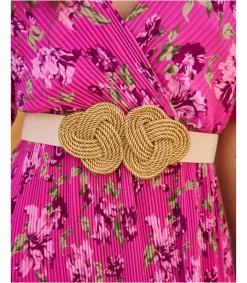 Polin et moi CINTURONES|COMPLEMENTOS>Cinturón Trenzado Nuama BEIGE