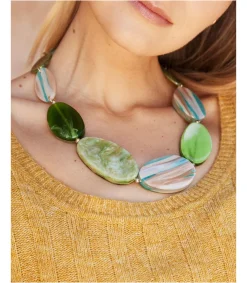 Polin et moi BISUTERÍA>Colgante Maxi Elasci Verde Manzana