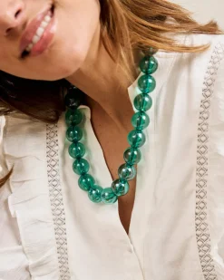 Polin et moi BISUTERÍA>Collar Bolas Mercedes Turquesa