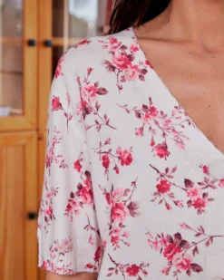 Polin et moi CARDIGANS Y JERSEIS>Cárdigan Floral Famara ROSA