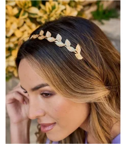 Polin et moi DIADEMAS>Diadema Hojas Casaria Oro