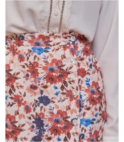 Polin et moi FALDAS>Falda Flores Aima Rosa