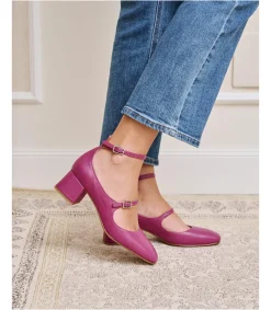 Polin et moi ZAPATOS DE TACÓN>Mary Jane Hebilla Carima buganvilla