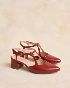 Polin et moi ZAPATOS DE TACÓN>Mary Jane Punta Eria Cereza