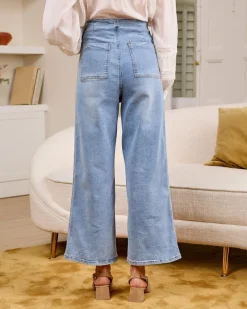 Polin et moi PANTALONES>Pantalón Bolsillo Helene DENIM