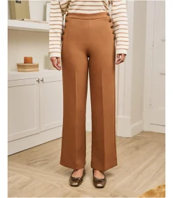 Polin et moi PANTALONES>Pantalón Botones Anadi Marrón