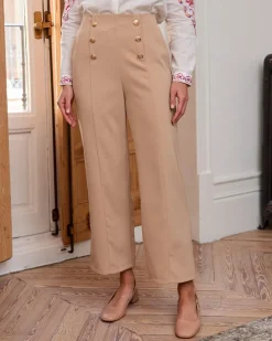 Polin et moi PANTALONES>Pantalón Botones Monique BEIGE