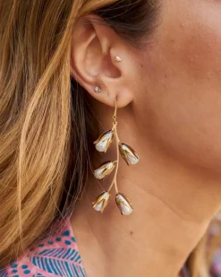 Polin et moi BISUTERÍA|COMPLEMENTOS>Pendiente Rama Perla blanco