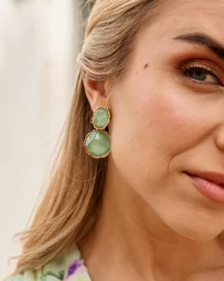 Polin et moi BISUTERÍA|COMPLEMENTOS>Pendientes Agua Bruna Turquesa