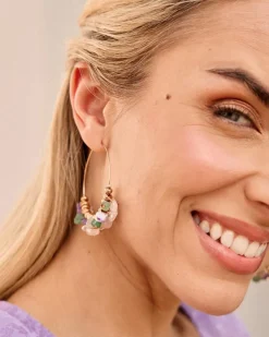 Polin et moi BISUTERÍA|COMPLEMENTOS>Pendientes Aros Aitana Crema