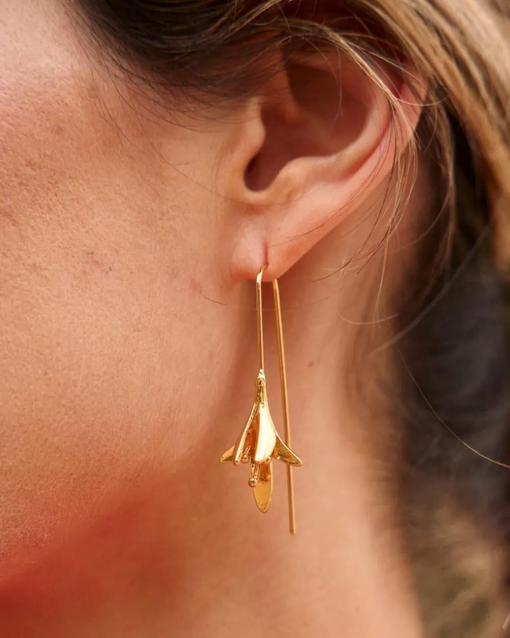 Polin et moi BISUTERÍA|COMPLEMENTOS>Pendientes Campana Adina Oro