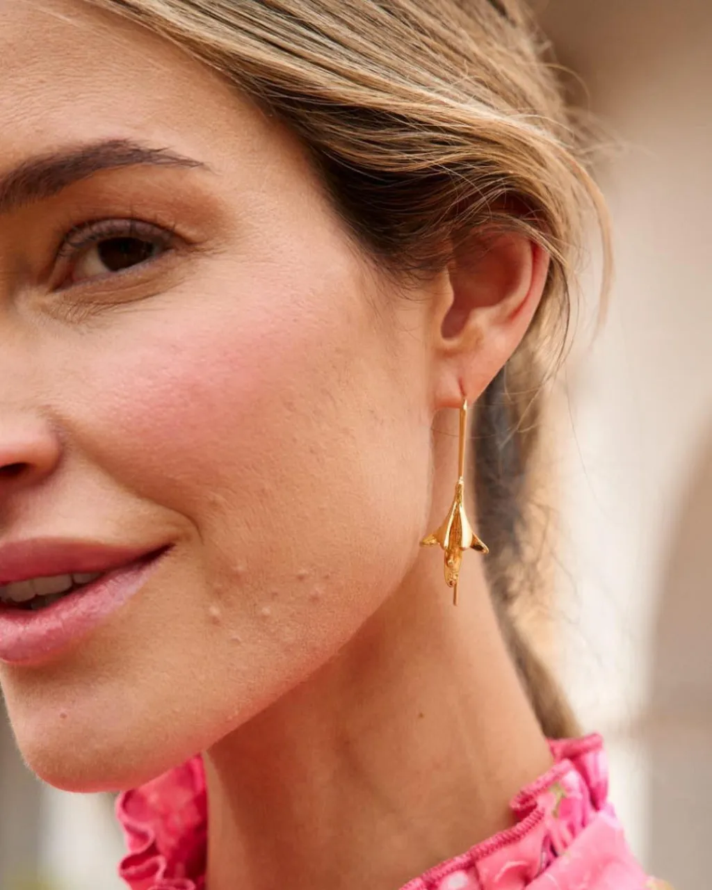 Polin et moi BISUTERÍA|COMPLEMENTOS>Pendientes Campana Adina Oro