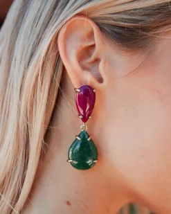 Polin et moi BISUTERÍA>Pendientes Carey Bicoly buganvilla