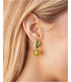 Polin et moi BISUTERÍA>Pendientes Carey Bolay Oliva