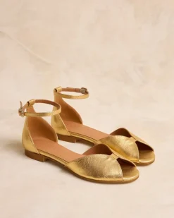 Polin et moi SANDALIAS>Sandalia Plana Maripia Oro