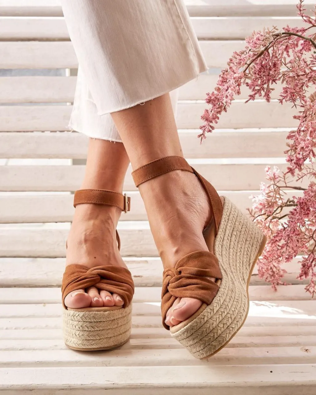 Polin et moi SANDALIAS>Sandalia Plataforma Yasemin Marrón