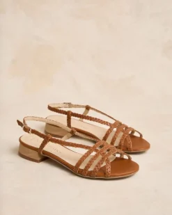 Polin et moi TRENZADOS|SANDALIAS>Sandalia Trenzada Camilina camel