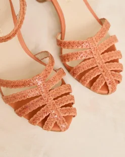 Polin et moi TRENZADOS|SANDALIAS>Sandalia Trenzada Lilima NARANJA
