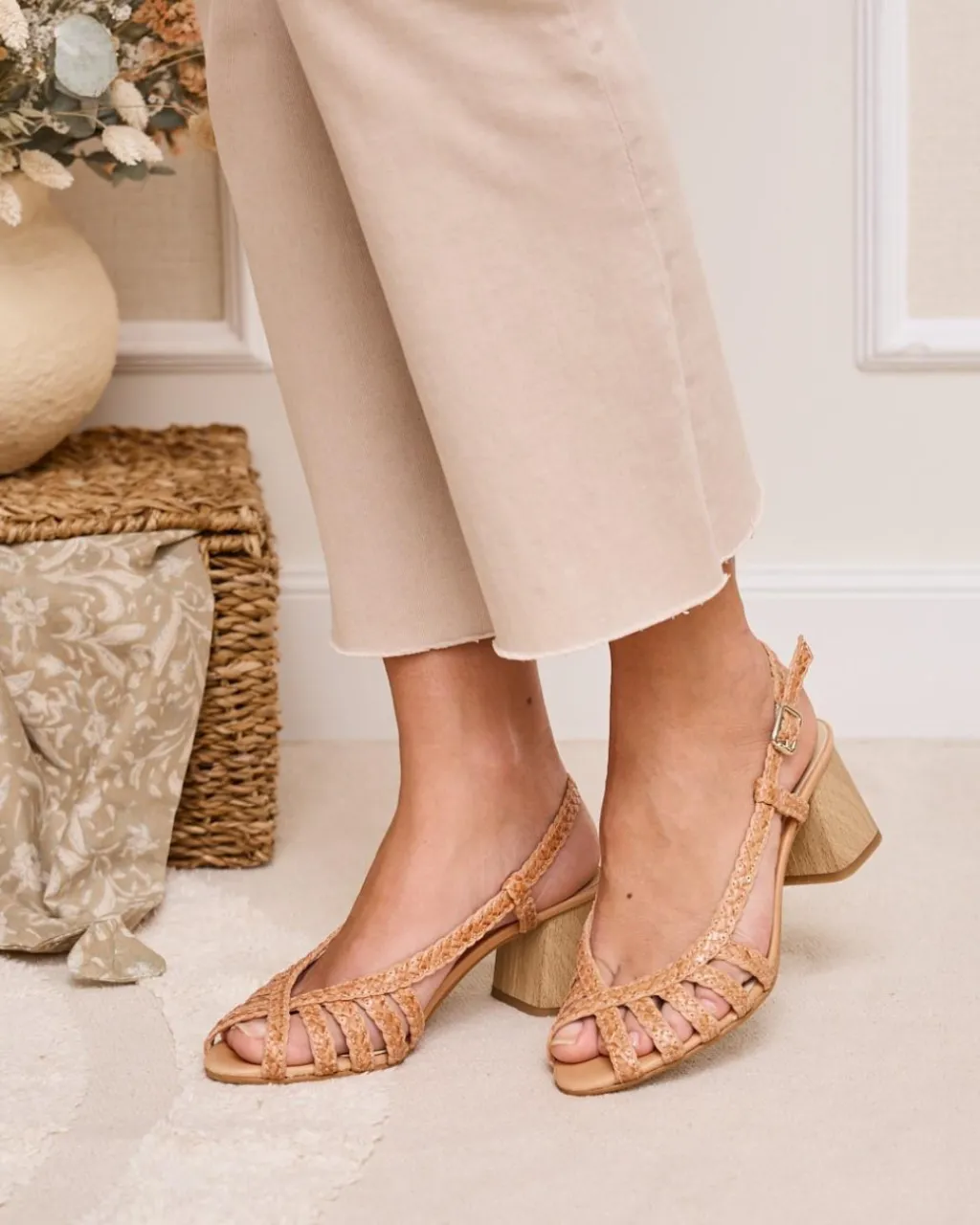 Polin et moi TRENZADOS|SANDALIAS>Sandalia Trenzada Mayali camel