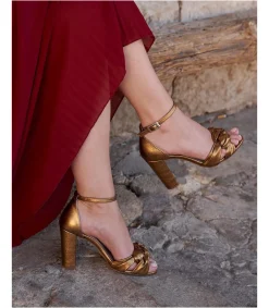 Polin et moi SANDALIAS|NOVIA>Sandalias Nudo Goldie ORO/PLATINO