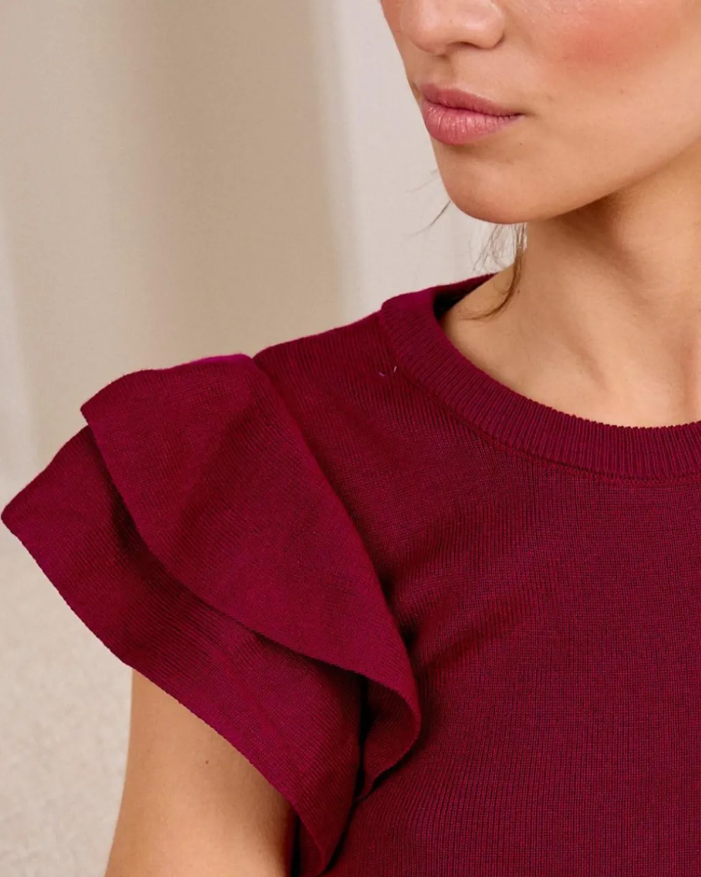 Polin et moi CAMISETAS Y TOPS>Top Volante Siena buganvilla