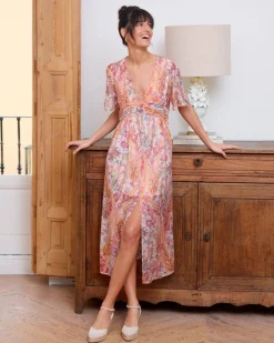 Polin et moi VESTIDOS Y MONOS>Vestido Amebas Ellie melocoton