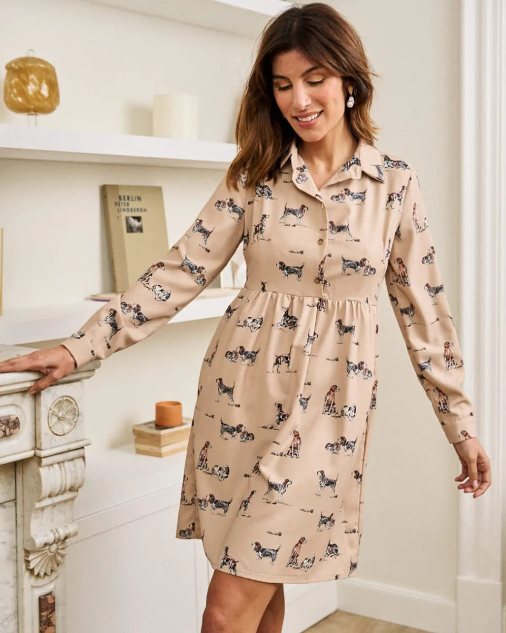 Polin et moi VESTIDOS Y MONOS>Vestido Babydoll Zaira Beige