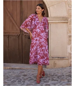 Polin et moi VESTIDOS INVITADA>Vestido Capa Cinzi Lila