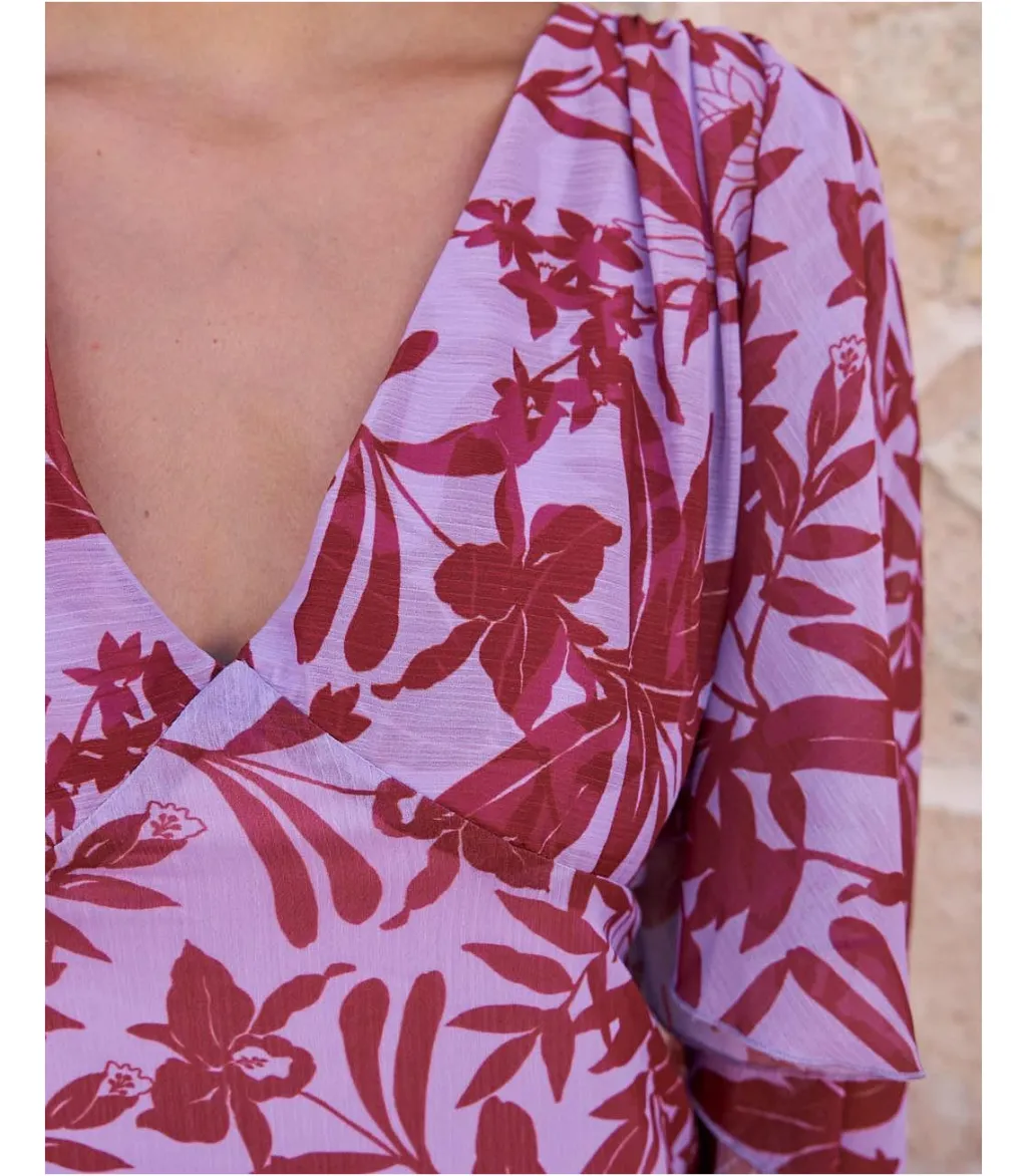 Polin et moi VESTIDOS INVITADA>Vestido Capa Cinzi Lila