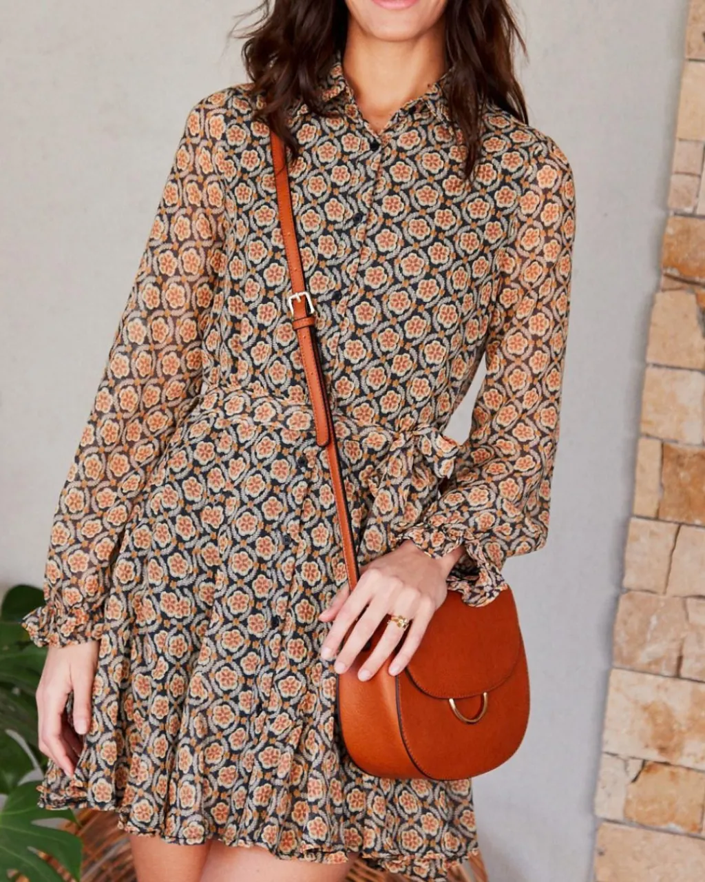 Polin et moi VESTIDOS Y MONOS>Vestido Corto Camila ocre