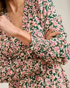 Polin et moi VESTIDOS Y MONOS>Vestido Corto Drapeda verde esmeralda